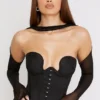 Mina Black Structured Corset