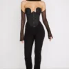 Mina Black Structured Corset