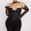 Mina Black Structured Corset