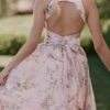 Minerva Pink Floaty Chiffon Midi Sundress
