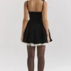 Minimoiselle Black Velvet Tulle Mini Dress