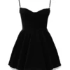 Minimoiselle Black Velvet Tulle Mini Dress