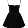 Minimoiselle Black Velvet Tulle Mini Dress