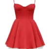 Minimoiselle Holly Red Satin Tulle Mini Dress