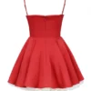 Minimoiselle Holly Red Satin Tulle Mini Dress