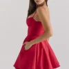 Minimoiselle Holly Red Satin Tulle Mini Dress