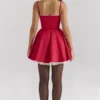 Minimoiselle Holly Red Satin Tulle Mini Dress