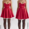 Minimoiselle Holly Red Satin Tulle Mini Dress