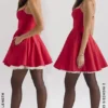 Minimoiselle Holly Red Satin Tulle Mini Dress