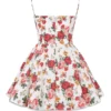 Minimoiselle Italian Rose Print Tulle Mini Dress