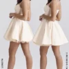 Minimoiselle Vintage Cream Tulle Mini Dress