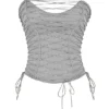 Mirabelle Smoke Lace Up Corset