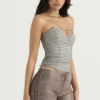 Mirabelle Smoke Lace Up Corset