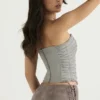 Mirabelle Smoke Lace Up Corset