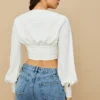 Mirabelle White Lace Up Corset