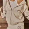 Mirage Cloud Cotton Fleece-Back Zip Through Hoodie