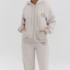 Mirage Cloud Cotton Fleece-Back Zip Through Hoodie