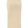Mishka Cream Soft Boucle Knit Midi Skirt