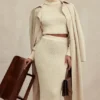 Nyala Cream Soft Boucle Knit Cropped Sweater