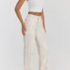 Mistress Rocks Cream Dusty Print Frayed Jeans – SALE