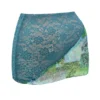 Mistress Rocks Ocean Teal Panelled Mini Skirt – SALE