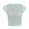 Mistress Rocks Seafoam Knit Open Back Ruffle Top – SALE