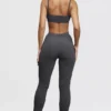 Mitzi Dark Grey Ribbed Knit Leggings