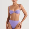 Mykonos Violet High Waist Bikini Bottom