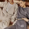 Muse Slate Cotton Fleece-Back Hoodie