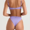 Mykonos Violet High Waist Bikini Bottom