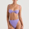 Mykonos Violet High Waist Bikini Bottom