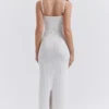Myla White Knit Maxi Dress