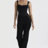 Mylene Black Corset Jumpsuit