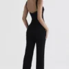 Mylene Black Corset Jumpsuit