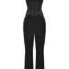 Mylene Black Corset Jumpsuit