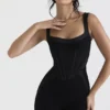 Mylene Black Corset Jumpsuit