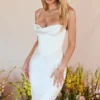 Myrna Ivory Corset Slip Dress