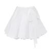 Nahla White Bow Mini Skirt