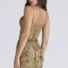Naima Olive Bronze Hand Beaded Embellished Corset Maxi Dress – Limited Edition