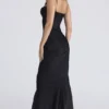 Nalani Black Devoré Satin Maxi Gown – Limited Edition