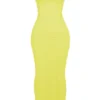 Nalini Acid Lime Corset Maxi Dress