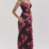 Nalini Romantic Floral Maxi Dress