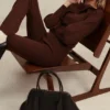 Nereida Chocolate Cashmere Blend Trousers
