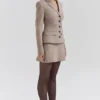 Buckingham Puppytooth Check Hourglass Jacket