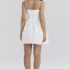 Nerissa White Jacquard Corset Mini Dress