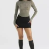 Nisha Black Sculpting Mini Skirt