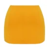 Nisha Tangerine Sculpting Mini Skirt