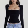 Noa Black Velvet Corset