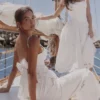 Nolia White Broderie Anglaise Cotton Bow Back Top