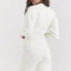 Noor Off White Knitted Cardigan